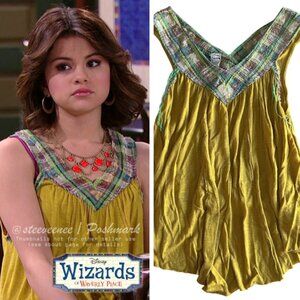 RARE Free People Flowy Solid Chartreuse Top ASO Alex Russo